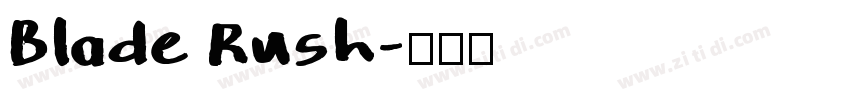 Blade Rush字体转换